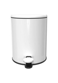 Resim Primanova Cigo Pedallı Çöp Kovası 6 Lt Mat Beyaz/gri M-e41-01-06 Diğer 