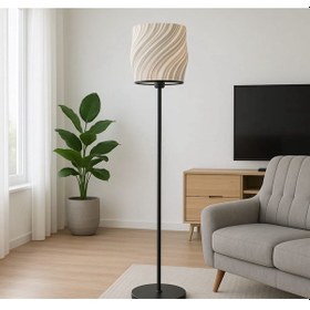 Resim Luna Lambader Salon Oturma Odası Şık Modern Şapka Kısmı Plastik Beyaz 