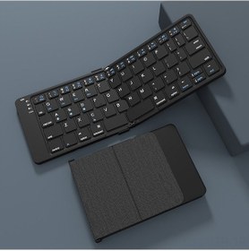 Resim Carrier Katlanır Kablosuz Bluetooth Klavye - 3 Modlu Şarj 