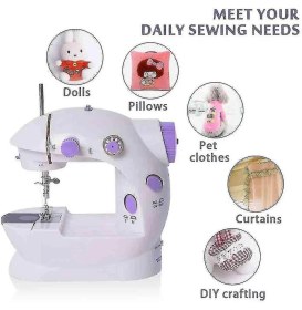 Resim Mini Ev Dikiş Makinesi Pedallı Sewing Machine - Lisinya 