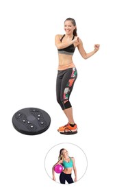 Resim Spor Byfit Bel Inceltici Twister + Pilates Denge Topu - 2'Li Set 