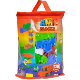 Resim ANT121 Ant Blocks 120 Parça Çantalı Blok Seti 
