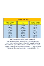 Resim Inch Blue 18-24 Ay, Tek Beden, Unisex Çocuk Mavi Teepee Patik 