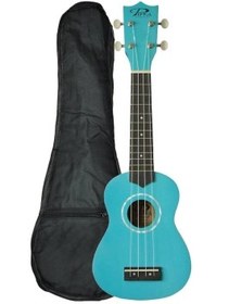 Resim Puka PK-10 Mavi Soprano Ukulele (KILIF HEDİYE) 