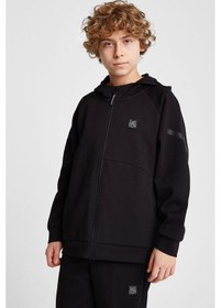 Resim Lescon Çocuk Fermuarlı Kapüşonlu Sweatshirt 25n-3101 Siyah 
