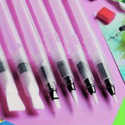 Resim 2/3/4/6 adet/set Su Depolama Suluboya Fırçaları, Toplam Uzunluk 15.49cm, Yüksek Kaliteli Naylon, Büyük Kapasiteli Plastik Kalem Tüpü, Tüm Su Çözünebilir Boyalar İçin Uygun 
