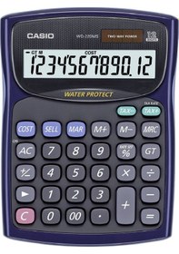 Resim Casio Wd-220Ms-Bu Hesap Makinesi Su Geçirmez 