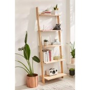 Resim Garden Wood Doğal Ahşap Merdiven Kitaplık/Düzenleyici/Organizer 