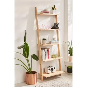 Resim Garden Wood Doğal Ahşap Merdiven Kitaplık/Düzenleyici/Organizer 
