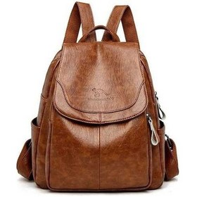 Resim Luckydog Yumuşak Yaprak Hafif Kentsel Sırt Çantası, Gidiş Basit Kahverengi Kahverengi 