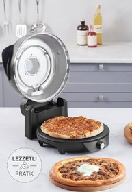 Resim Karaca Gastro 10 in 1 Pizza Lahmacun ve Tandır Ekmeği Makinesi Biodiamond Matte Black 