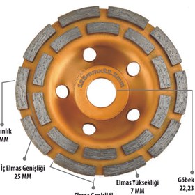 Resim Eratool ELMAS YÜZEY TEMİZLEME ÇİFT SIRA 125YC ERA50351 ERATOOL 