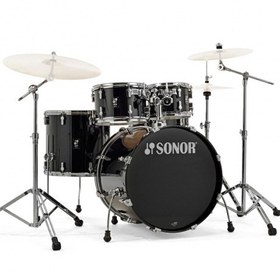 Resim Sonor AQ1 Stage Akustik Davul Seti (Piano Black) 