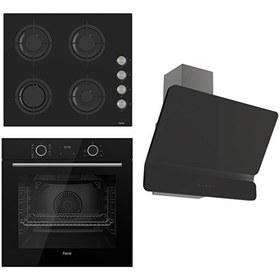 Resim Fryart Serisi Airfry Pişirme Siyah Ankastre Set (CS205 - XE63CS - D080) 