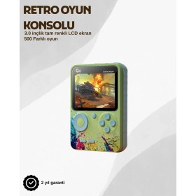 Resim Teknodayım Teknolojik G5 Taşınabilir Retro Oyun Konsolu - Çocuk ve Yetişkinler Için Seri 2026 