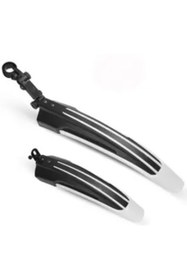 Resim Asroya Plastik Gri Ön Arka Bisiklet Çamurluk Seti 24-26 Jant Uyumlu Bisiklet Çamurluğu 