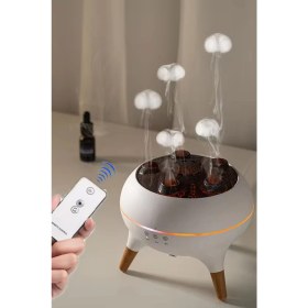 Resim EXENAR Dinamik Denizanası Hava Nemlendirici ve Esansiyel Yağ Difüzörü - Çok Fonksiyonlu - 7 Renk Işık 