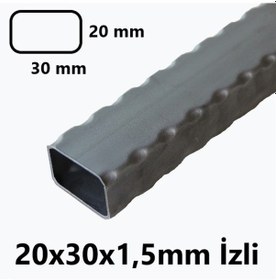 Resim Izli 20 X 30 X 1,5 Mm Kutu Profil 20X30X1,5 Demir (1 Mt Fiyatı) 
