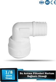 Resim Sumarkt Su Arıtma Cihazları Için Membrab Kabı 1/8 Quick Dirsek 