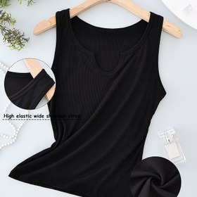 Resim Kadınlar için Kabartmalı Tank Top - Geniş Elastik Askılı Açık Sırt Tasarımı, Nefes Alabilen Hızlı Kuruyan Kumaş, Katmanlama & Günlük Kullanım İçin D-Silüet Normal Kalıp, Çok Renk Seçenekleri (Açık Bej, Mavi, Pembe, Yeşil, Gri, Siyah, Beyaz, Kahve Kahverengi), Bayanlar için Tank Üstler, Yazlık Giyim, Etkili Konfor 