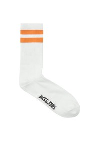 Resim Jack & Jones Erkek Çorap 12250739 Beyaz-orange Beyaz - Turuncu 