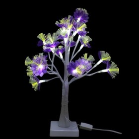 Resim hediyeconcepti 24LED Masa Lambası Gül Çiçek Ağacı USB Gece Işıkları Noel Dekorasyon Hediye Çocuk Odası Aydınlatma 