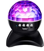 Resim Genel Markalar Led Işıklı Disko Topu Şarjlı Bluetooth Hoparlör Speaker Tavan Işık Yansıtma Mavi 