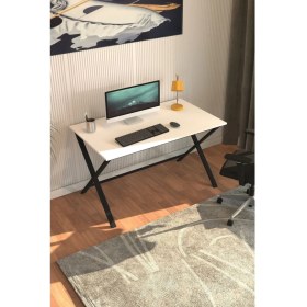 Resim Dekopratik Elıte Oyuncu Masası Çizilmeye Dayanıklı Metal İskelet ve Suntalam Raflar ile Modern Tasarım 