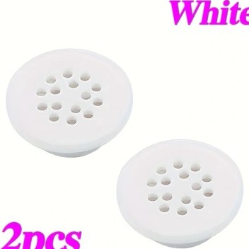 Dashanshop 2 Adet Beyaz Lavabo Taşma Kapağı, Koku Ve Böcek Geçirmez Delik Kapak