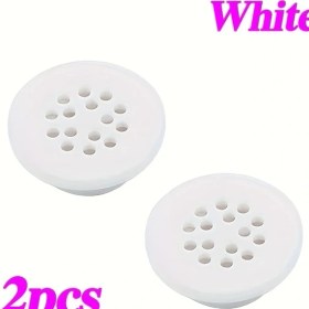 Resim Dashanshop 2 Adet Beyaz Lavabo Taşma Kapağı, Koku Ve Böcek Geçirmez Delik Kapak 