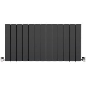 Resim 500x1035mm Amber Yatay Antrasit Alüminyum Radyatör Standart Bağla 