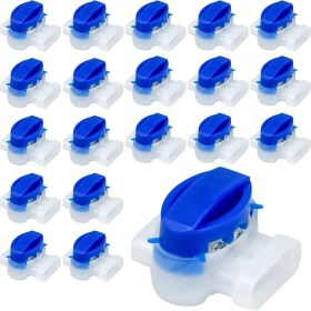 Resim Seeppitous 100PCS Bahçe Otomatik Çim Biçme Makinesi Için Su Geçirmez Kablo Tel Konektörleri 3 Gözenek Terminal Blokları Robotik Çim Makinesi Konektörleri (Yurt Dışından) 