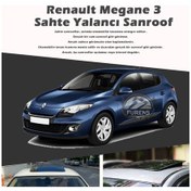 Resim Renault Megane 3 Parlak Siyah Yalancı Çakma Sahte Sunroof 