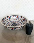 Resim Kütahya Çini El Yapımı % 100 Porselen Lavabo 41x11 Cm 