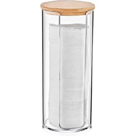 Resim Up Ahşap Kapak Disk Pamukluk Organizeri 