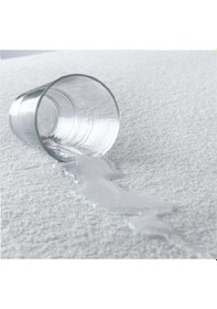 Resim Evony Tek Kişilik 90x190 Cm Pamuk Sıvı Geçirmez Alez Beyaz 