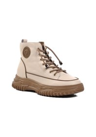 Resim Guja 24k310-13 Kalın Taban Deri Kadın Sneakers Bot Siyah 
