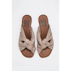 Resim Bueno Shoes Gri Deri Kadın Düz Terlik 01WU8800 01WU8800 