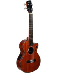 Resim Babilon Eureka Artist Series Tenor Cutaway Elektro Ukulele Melissa Robles Style 