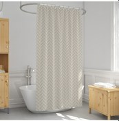 Resim Evdy Duş Perdesi 1620 Model Çift Kanat 2X100X200Cm Çok Renkli 
