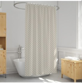 Resim Evdy Duş Perdesi 1620 Model Çift Kanat 2X100X200Cm Çok Renkli 