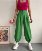 Resim Biçomi Şalvar Pantolon Yeşil S23202 Yeşil 