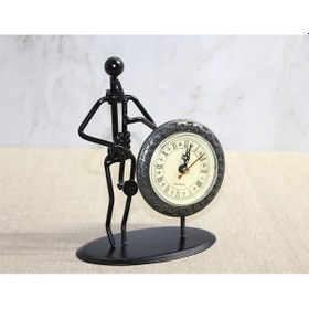 Resim Metal Saatli Saksafon Çalan Müzisyen Alk4335 - 9066925116883ynt 