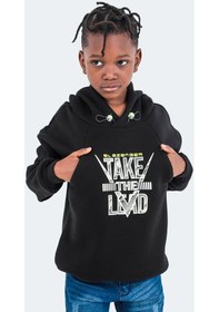 Resim Slazenger DO IN Çocuk Kapüşonlu Siyah Sweatshirt 