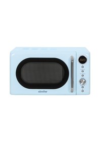 Resim Simfer 4606 20Litre Retro Mikrodalga Fırın Dijital Mavi 