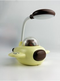 Resim bakgelal Çocuk Odası Uçak Tasarımlı LED Masa Lambası, Dekoratif Bebek Odası Işığı, Sevimli Figürlü 