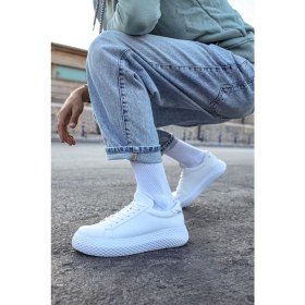 Resim AyrStore CH107 - Cbt Felibord Erkek Ayakkabı Beyaz / Beyaz 