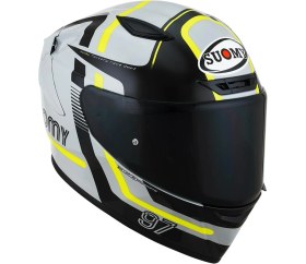 Resim Suomy Track-1 Kask Nınety Seven Grey-Yellow 