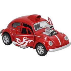 Resim Birlik Metal Işıklı Motorlu Çekbırak Araba Vw Motorlu Tosbağa 1:36 - Minitro FY6757-12D 