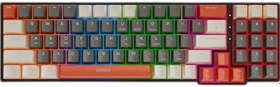 Resim coverzone Leaven K780 Kablolu Mekanik RGB Işıklı Klavye 78 Tuşlu Kompak ve Şık Tasarım İngilizce Q Klavye Ev ve Ofis Klavyesi (Kırmızı Switch) 